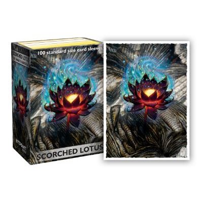 Dragon Shield: Standard Size 100ct Matte Art Sleeves - Scorched Lotus (by Donato Giancola)
