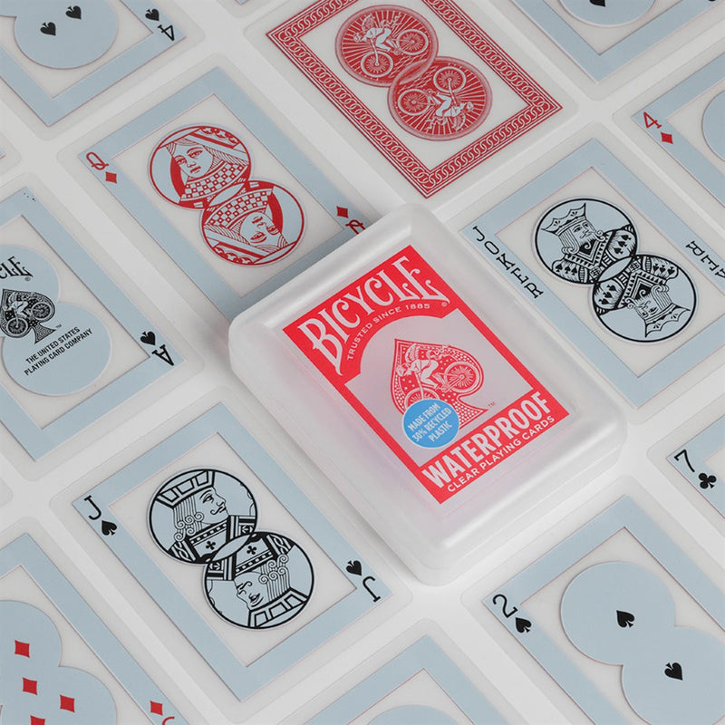 Bicycle - Waterproof Clear Playing Cards (Red)