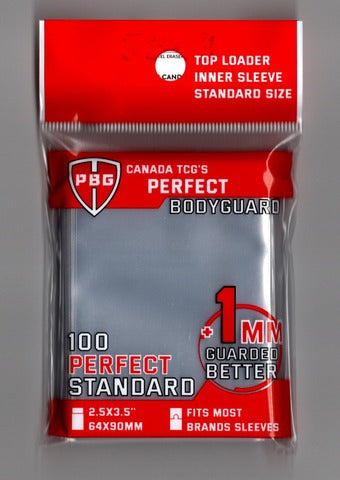 Perfect Bodyguard - Top Loader Perfect Standard Sleeves 100ct