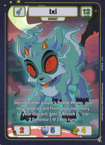 Ixi (Ghost) - Defenders of Neopia - 1st Edition