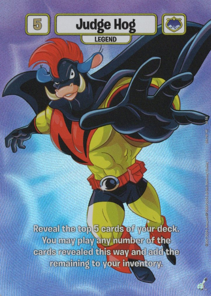 Judge Hog - Borderless XR - Defenders of Neopia - 1st Edition