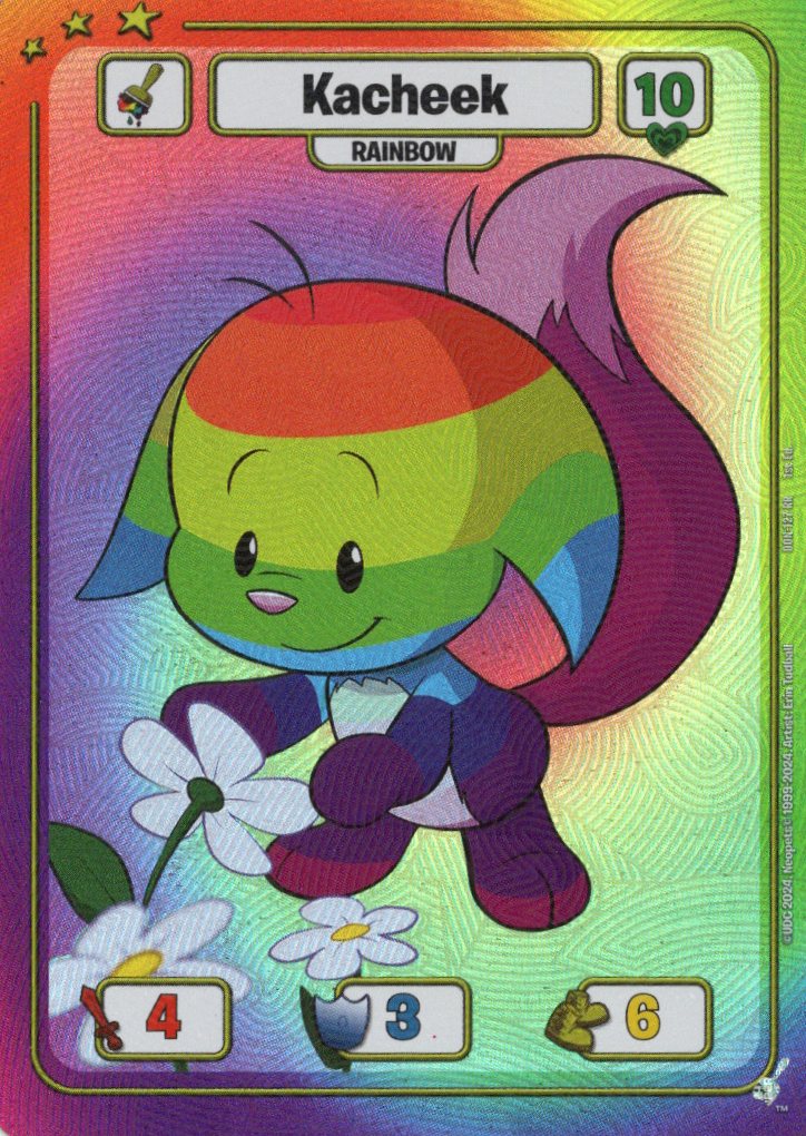 Kacheek (Rainbow) - Defenders of Neopia - 1st Edition