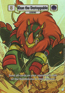 Khan the Unstoppable - Borderless XR - Defenders of Neopia - 1st Edition