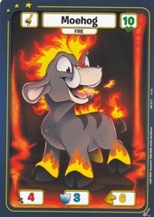 Moehog (Fire) - Defenders of Neopia - 1st Edition