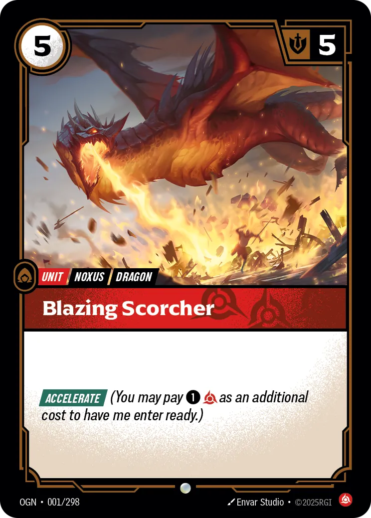 front of card Blazing Scorcher [Organized Play Promos] 