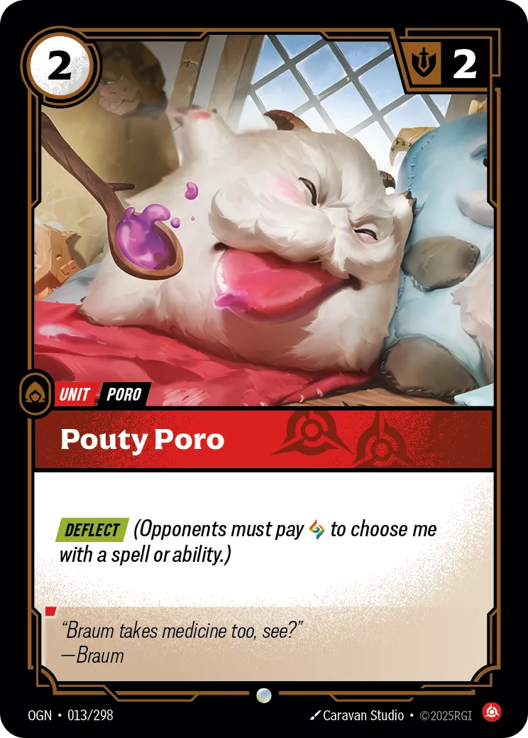 front of card Pouty Poro [Organized Play Promos] 