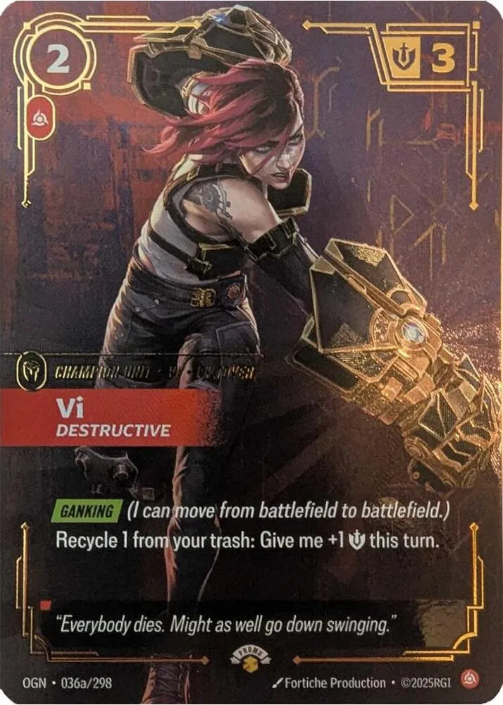 front of card Vi - Destructive [Promotional Cards] 