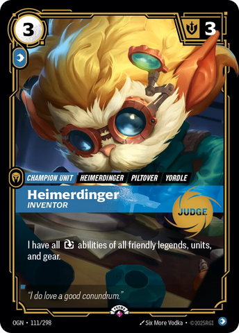 front of card Heimerdinger - Inventor [Judge Promos] 