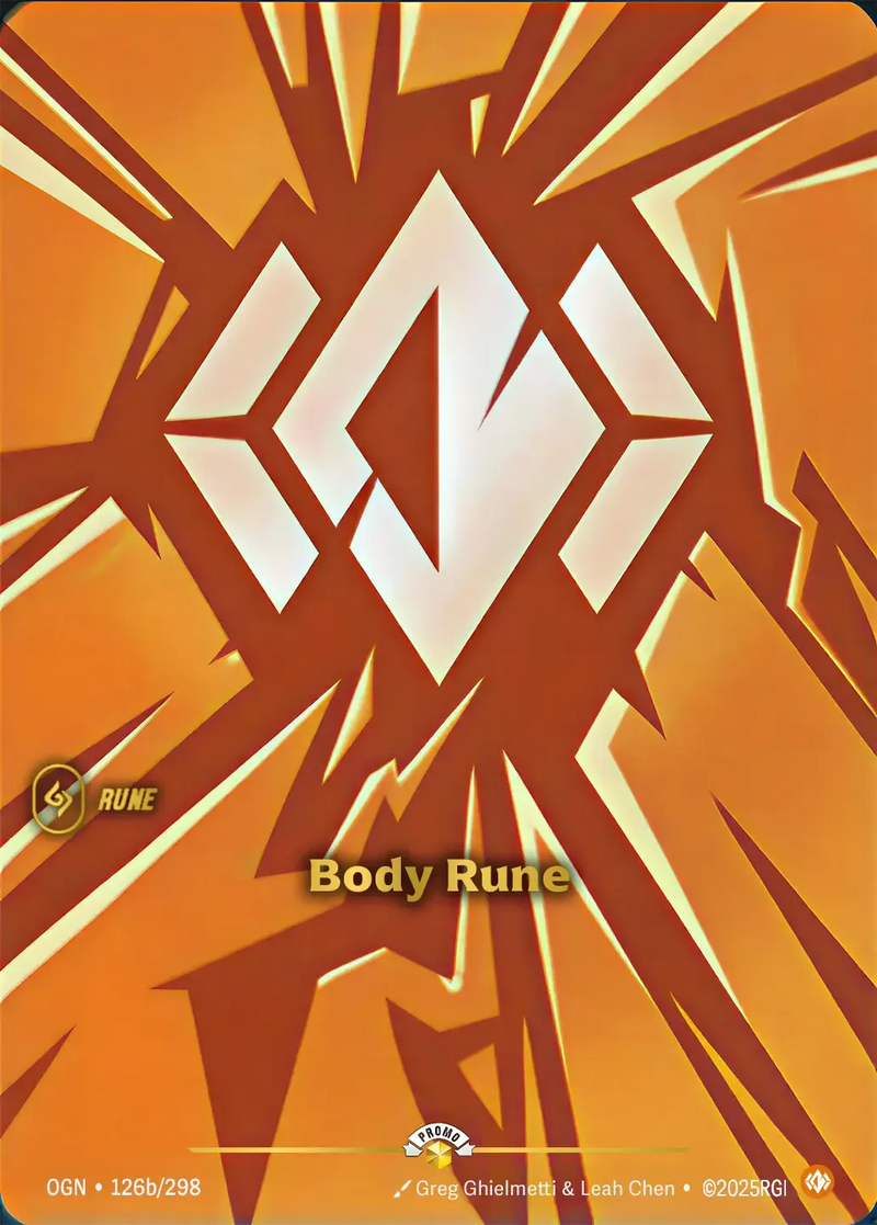 front of card Body Rune [Organized Play Promos] 