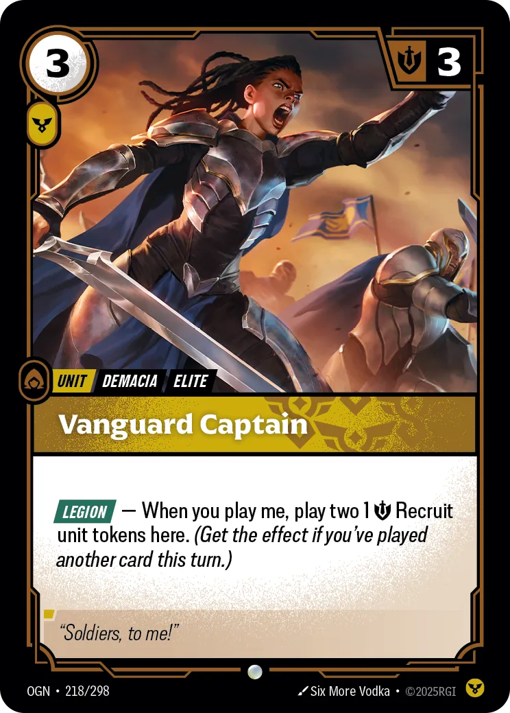front of card Vanguard Captain [Organized Play Promos] 