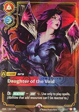 front of card Kai'Sa - Daughter of the Void (Metal) [Organized Play Promos] 