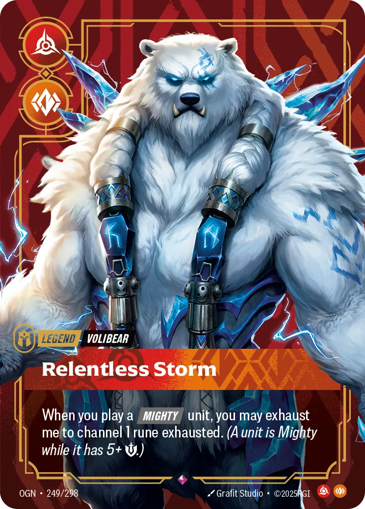 front of card Volibear - Relentless Storm [Organized Play Promos] 