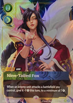 front of card Ahri - Nine-Tailed Fox (Metal) [Organized Play Promos] 