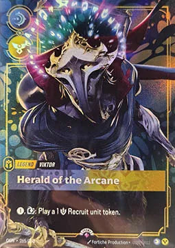 front of card Viktor - Herald of the Arcane (Metal) [Organized Play Promos] 