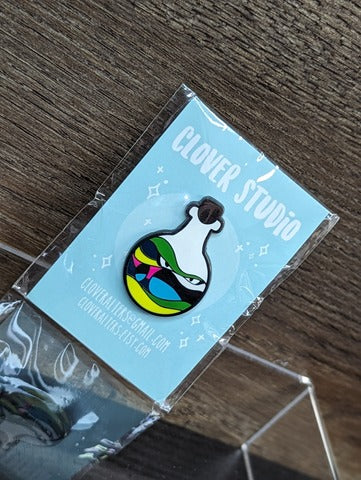 Clover Studio - Alolan Bottle of Muk - Enamel Pin