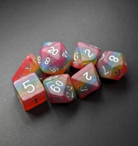 Fanroll - Dusty Rainbow Dice - 16mm Dice Set