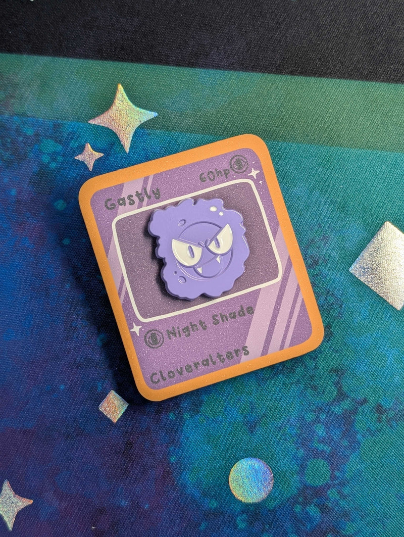CloverAlters - Kawaii Gastly - Enamel Pin