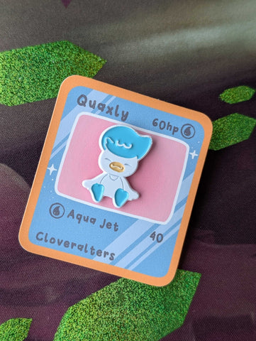 CloverAlters - Kawaii Pokemon Quaxly - Enamel Pin