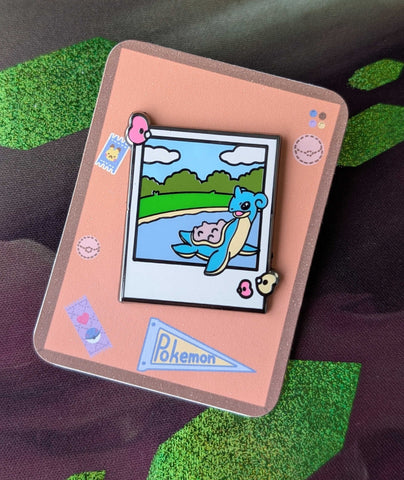 CloverAlters - Lapras Poke-Polaroid -Enamel Pin