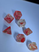 Scarlet Swirl Dice Set