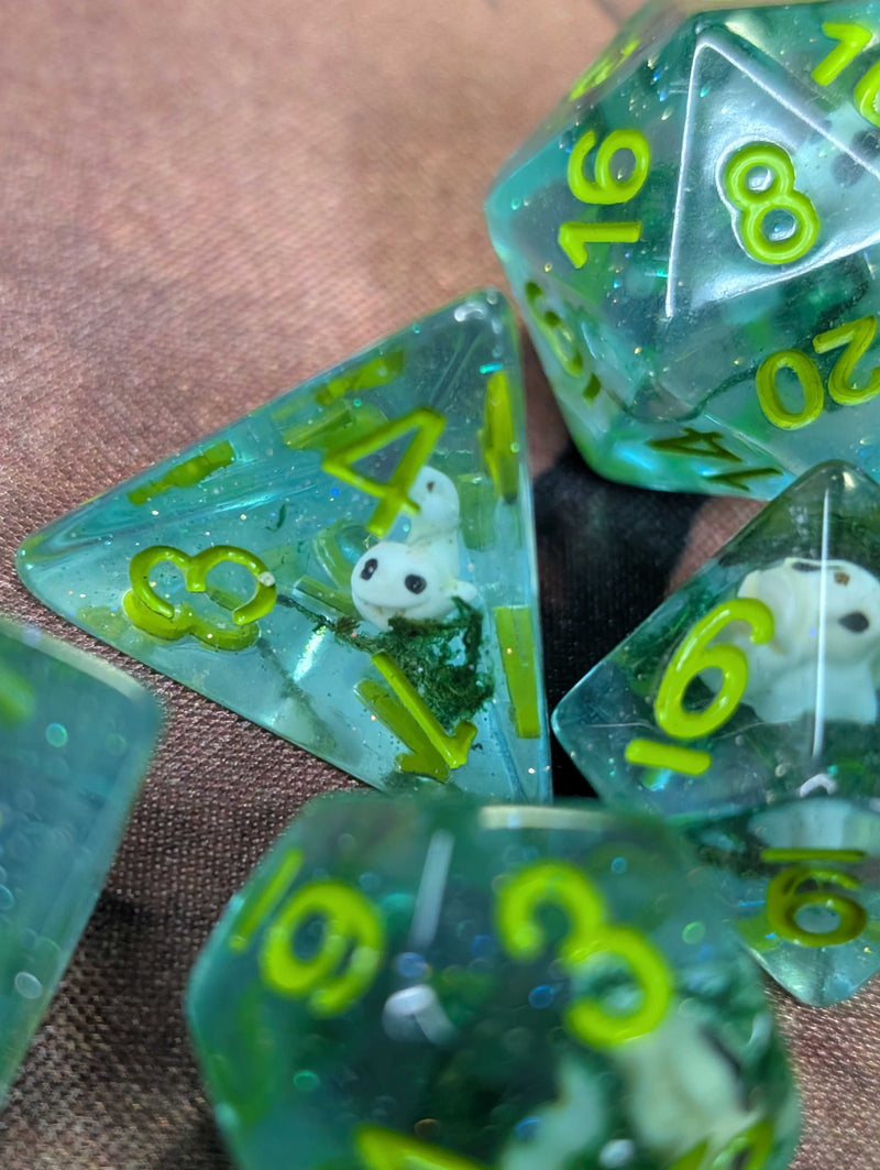 White Sea Creature Dice Set