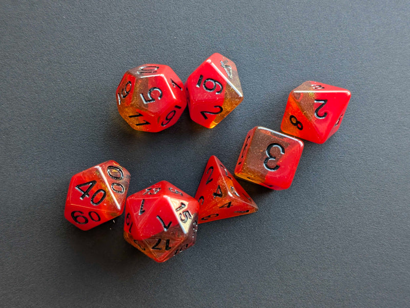 Fanroll - Heat Wave Dice - 16mm Dice Set