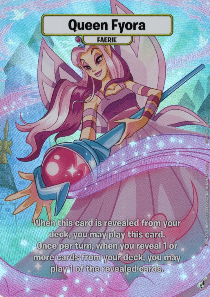 Queen Fyora - Borderless XR - Defenders of Neopia - 1st Edition