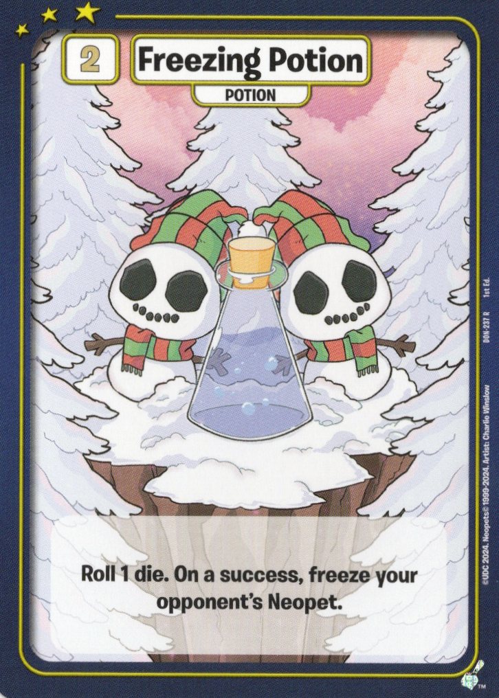 Freezing Potion - Defenders of Neopia - 1st Edition