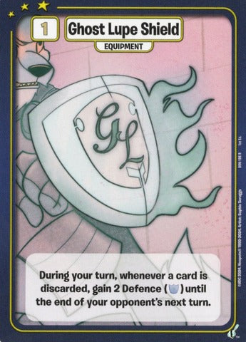 Ghost Lupe Shield - Defenders of Neopia - 1st Edition