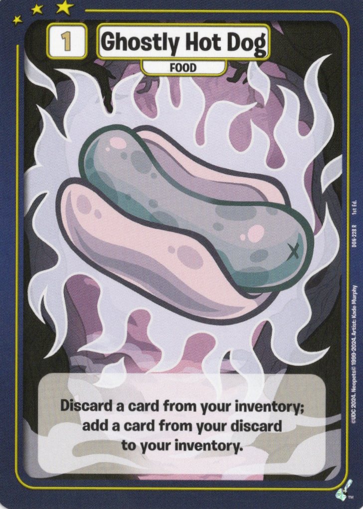 Ghostly Hot Dog - Defenders of Neopia - 1st Edition