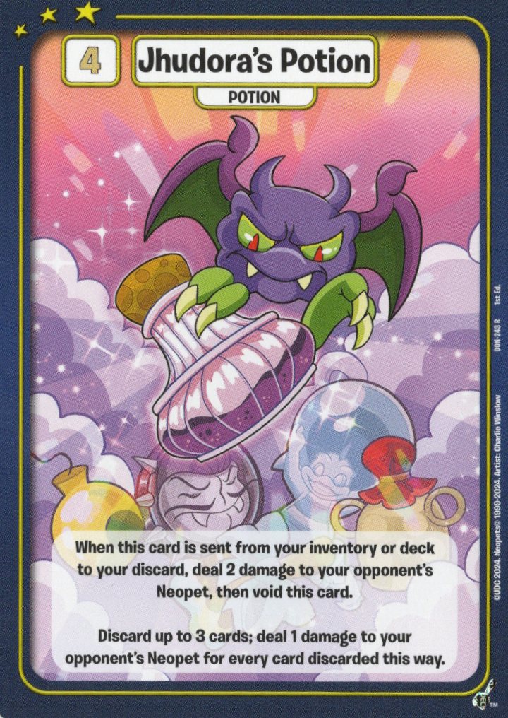 Jhudora's Potion - Defenders of Neopia - 1st Edition