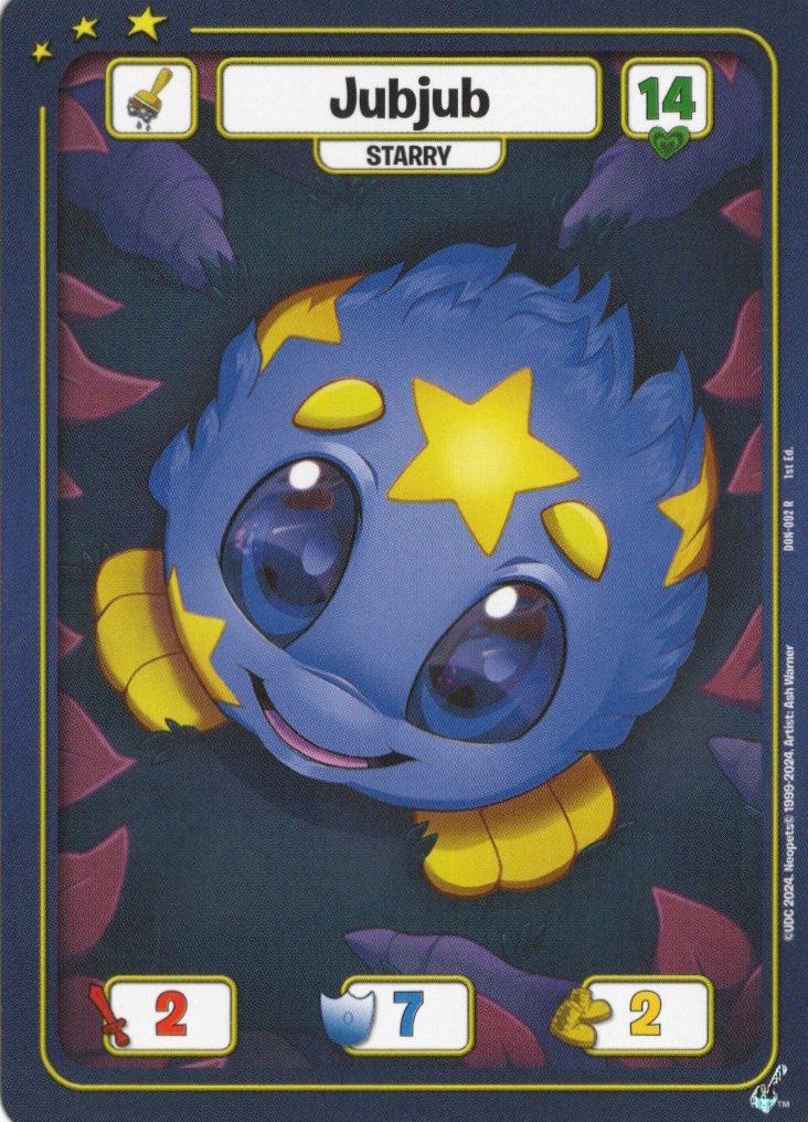 Jubjub (Starry) - Defenders of Neopia - 1st Edition