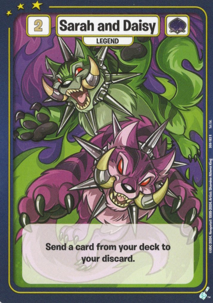 Sarah and Daisy - Defenders of Neopia - 1st Edition