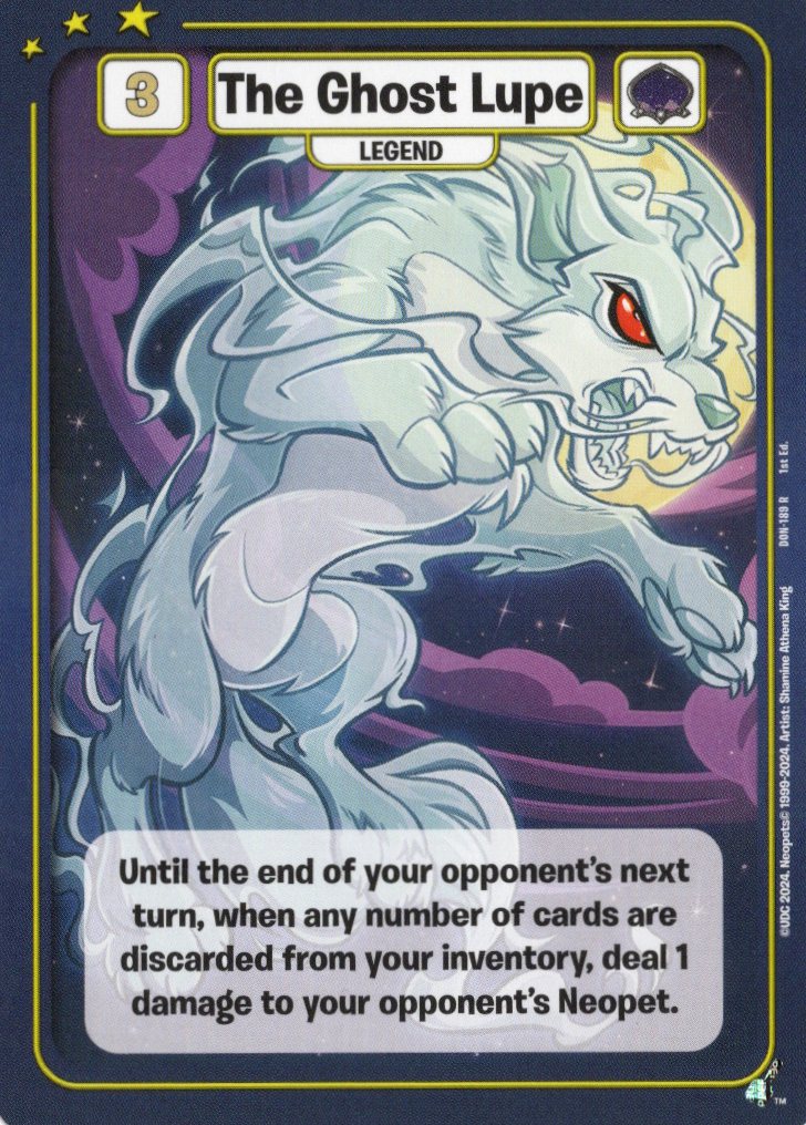 The Ghost Lupe - Defenders of Neopia - 1st Edition