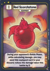 Red Scorchstone - Defenders of Neopia - 1st Edition