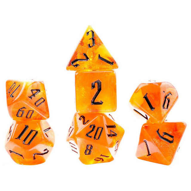 Sirius Dice: Fire Nebula Dice Set