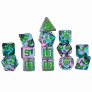 Sirius Dice: Adventure Dice Set - D&D Warlock: Green/Purple