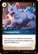 front of card Frostcoat Cub [Organized Play Promos] 