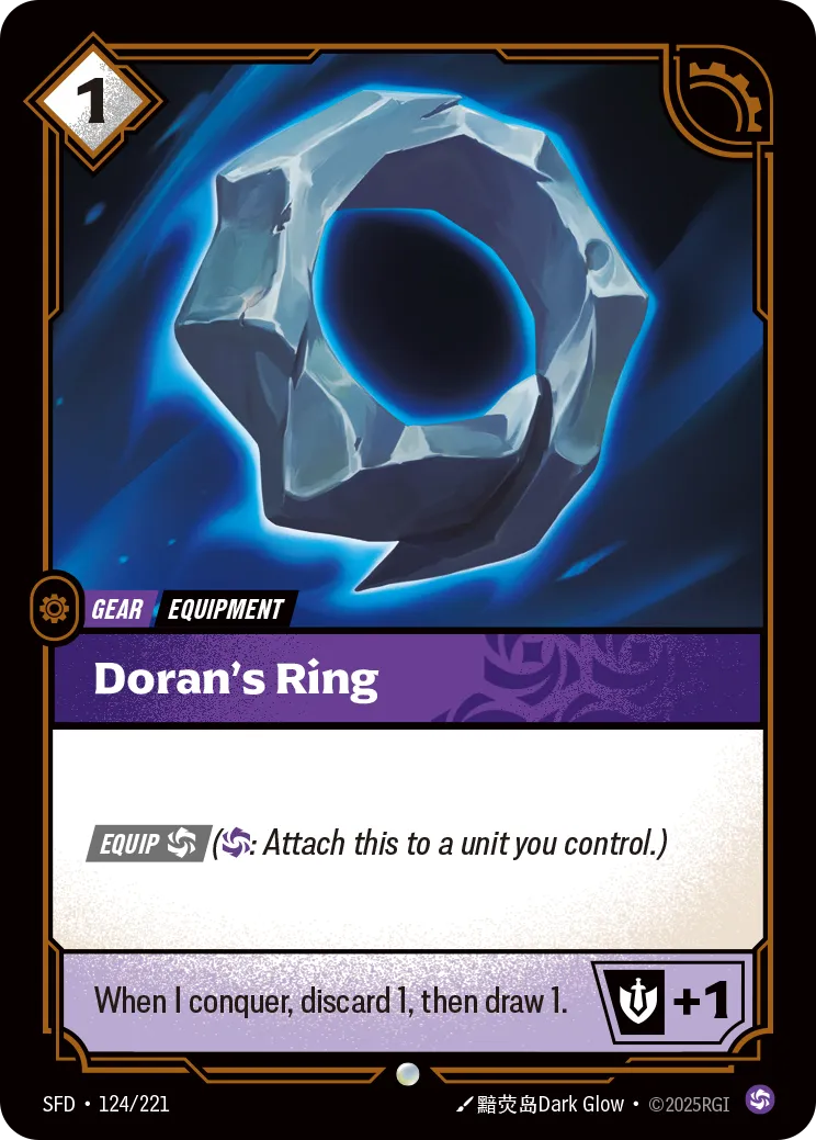 front of card Doran's Ring [Organized Play Promos] 