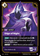 front of card Edge of Night (Champion) [Organized Play Promos] 