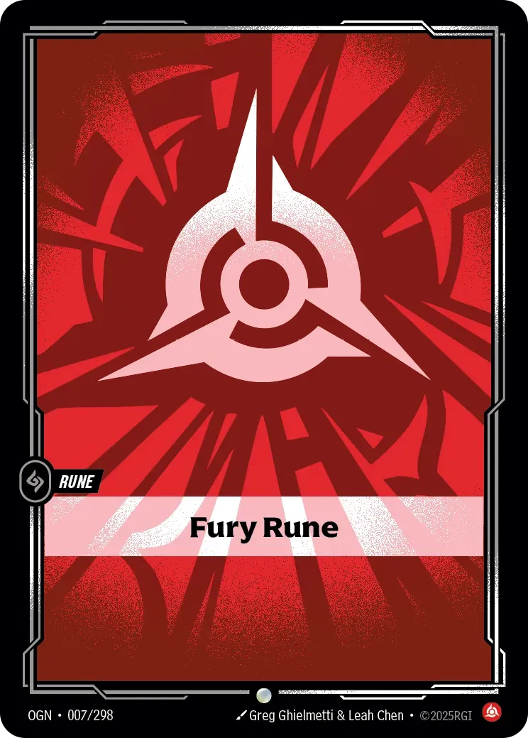front of card Fury Rune [Spiritforged] 
