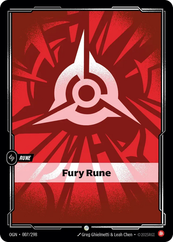 front of card Fury Rune [Spiritforged] 