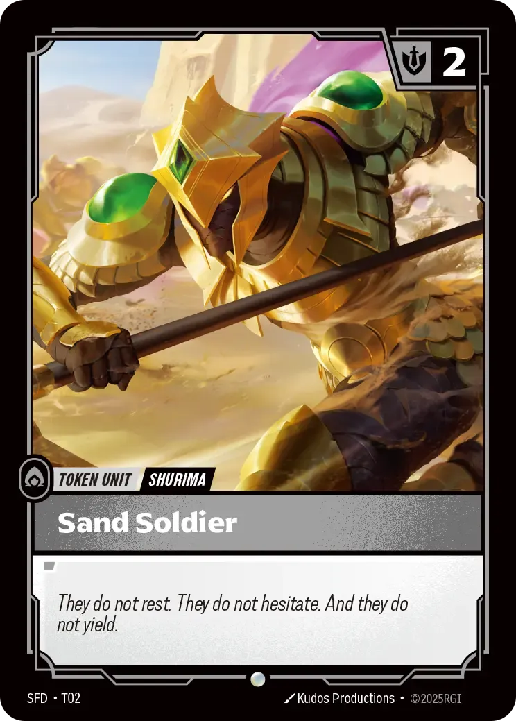 front of card Sand Soldier // Buff [Spiritforged] 