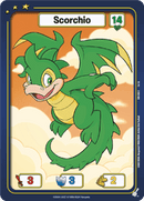 Scorchio (Green) - Defenders of Neopia - 1st Edition