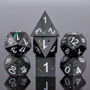Metal Polyhedral Dice Set - Planetary Green Shimmer (7pc)
