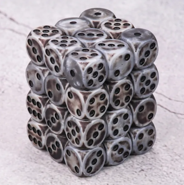 HD Dice 12mm d6 Dice Set - Dust Bunny Grey (36pc)