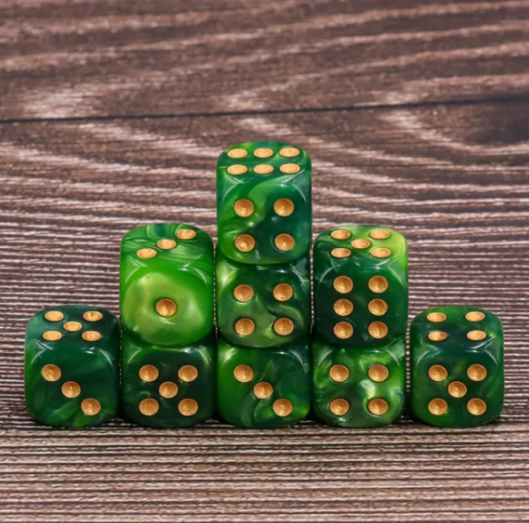 HD Dice 12mm d6 Dice Set - Pearl Green (36pc)