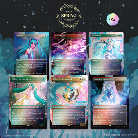 Secret Lair: Drop Series - Secret Lair x Hatsune Miku: Sakura Superstar (Japanese Rainbow Foil Edition)
