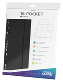 Ultimate Guard: 18-Pocket Side Loading Binder Pages (10 pages) - Black