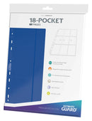 Ultimate Guard: 18-Pocket Side Loading Binder Pages (10 pages) - Blue